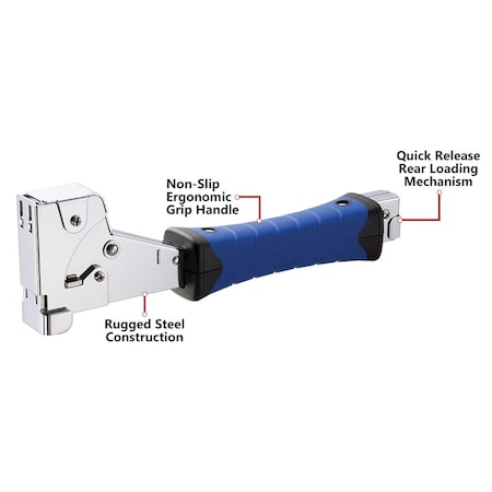 Air Locker Heavy-Duty Professional Hammer Tacker uses 6-14mm Flat Wire Staples No 140 Type A14