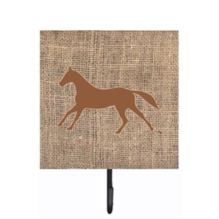 Carolines Treasures Horse Burlap and Brown Leash Or Key Holder BB1003-BL-BN-SH4