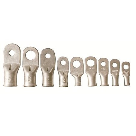 Sigma Electrical Lug, 2 AWG Max, 1/2 in Stud, Standard Barrel, None, 50 PK 2503-60