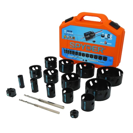Spyder 17pc Bi-Metal Master Electrician's Holesaw Kit 601008