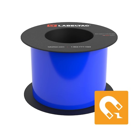 Labeltac Magnetic Supply 4in x 25ft LT9, Blue LT407M-C