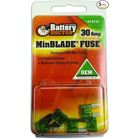 Battery Doctor Automotive Fuse, 5A, Not Rated 24105
