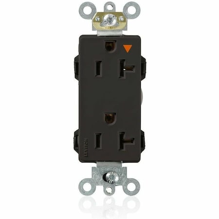 Leviton Industrial Grade Decora Receptacle, 20 Amp, 125 Volt M1636-IGE