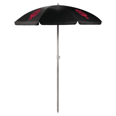 Picnic Time Family Of Brands NCAA Indiana Hoosiers Outdoor Canopy Sunshade Beach Umbrella 5.5' - Small Patio Umbrella 822-00-179-674-0