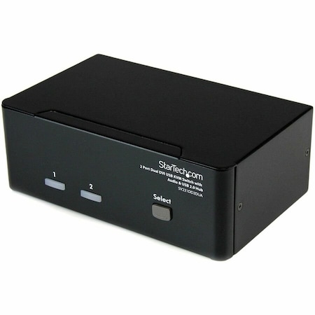 Startech.Com 2 Port Dual DVI USB KVM Switch w/ Audio & USB Hub SV231DD2DUA