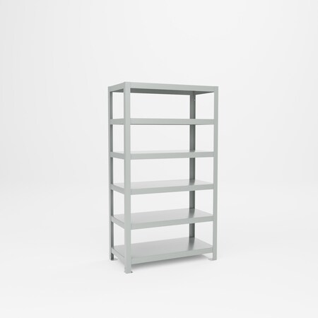 Pucel Heavy Duty All Welded Rack, 36 in W x 65 in H x 18 in D, Gray PE-1836