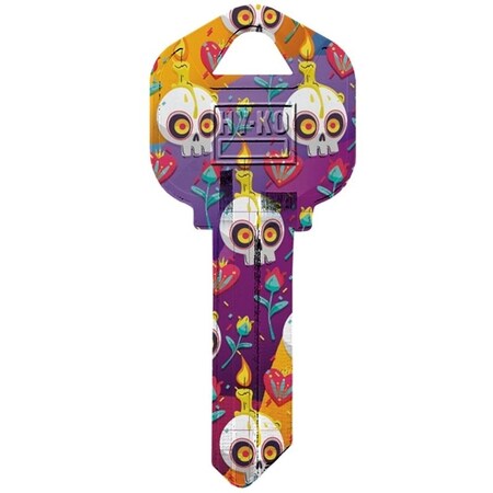 Hy-Ko Key Blank, Brass, Nickel, For Kwikset KW1 Keyways 16010KW1-24