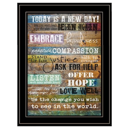 Homeroots Today Is 2 Black Framed Print Wall Art 405227