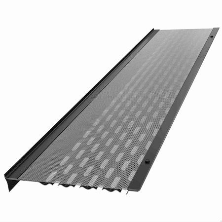 Waterlock DIY 5" Aluminum/SS Gutter Guard, Black, 100ft WD-5KS-100-BLK
