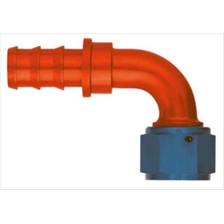 Aeroquip FCM1535 -12 An 90 Degree Straight Socketless Fitting- Red And Blue A83-FCM1535