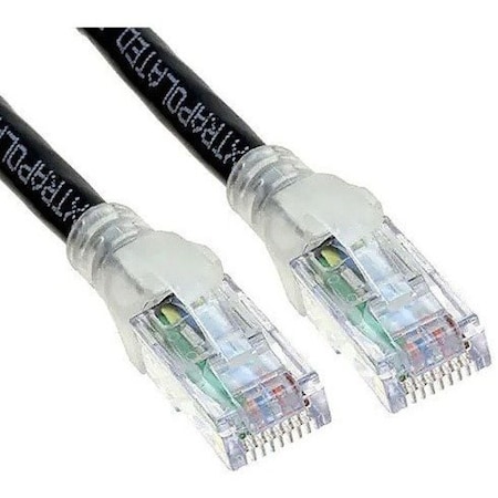 Belden CBL ASSY MOD 24-4PR SOLID, CAT6+ IP5 BONDED T568A/B CMR, 15FT BLACK C601100015