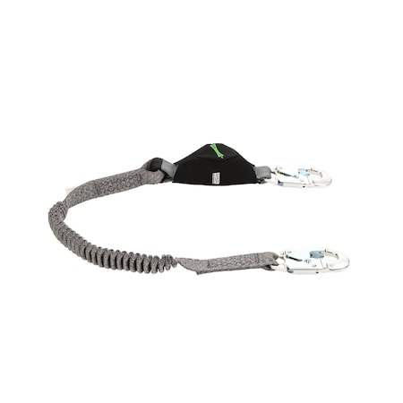 Msa Safety Lanyard, V-Series Stretch, Single-Leg Energy Absorbing, 6 ft., , 36C Small Snaphooks 10193748