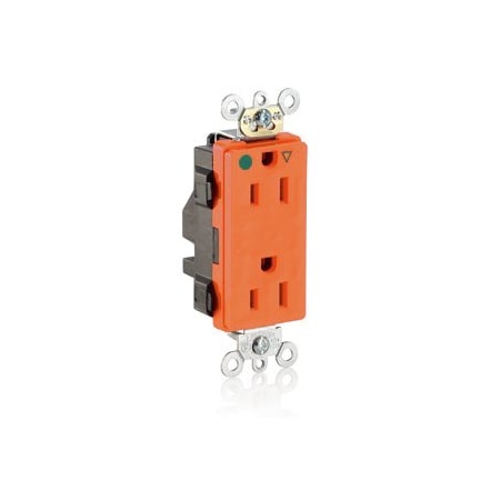 Leviton Hospital Grade Decora Receptacle, 15 Amp, 125 Volt MD820-IG