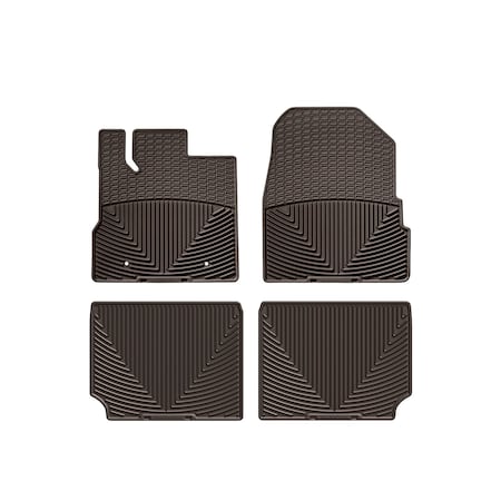 Weathertech Cocoa, Front and Rear All Weather Floor Mats W165CO-W281CO