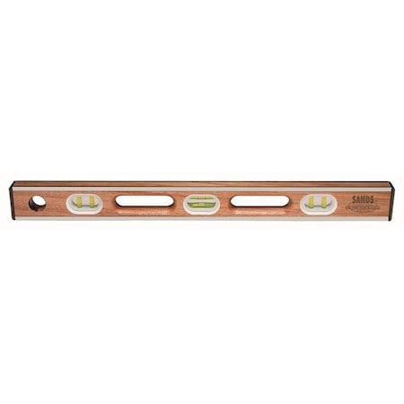 Kraft Tool Kraft Tool 48" Professional Stainless Steel Bound Mahogany Level (6 Vials) SL44SB48