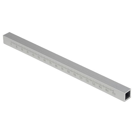Otto Ganter Square Tube, Hollow, 200 mm L, Al MT15-SSQ-200-A