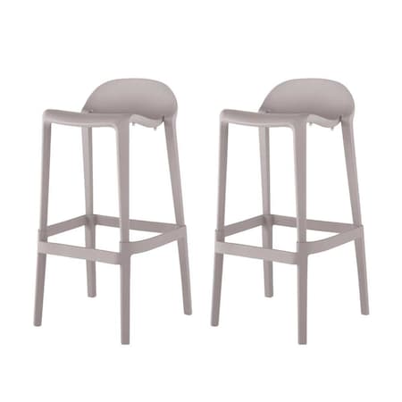 Lagoon Indoor and Outdoor Joyous Resin Bar Stool, 2PK 7057G6-BBLGS