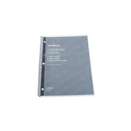 Skyjack REPLACEMENT MANUAL, OPERATION 216380