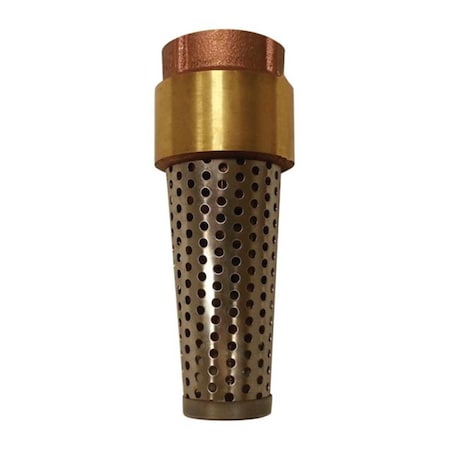 Tinkertools B & K FV-2TYB-LF 0.50 in. Foot Valve  Yellow Brass TI708213