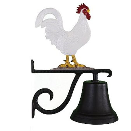 Swivel Cast Bell With Natural Color Rooster Ornament SW749505