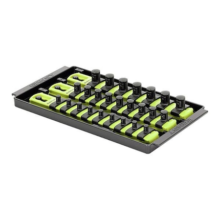 Ernst Manufacturing Socket Organizer, Yellow, 5 5/16" D 8560HV