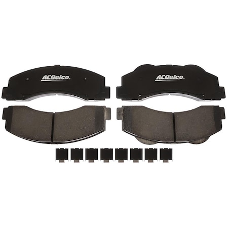 Acdelco PAD KIT FRT DISC BRK, Disc Brake Pad Set,  17D1414SDH