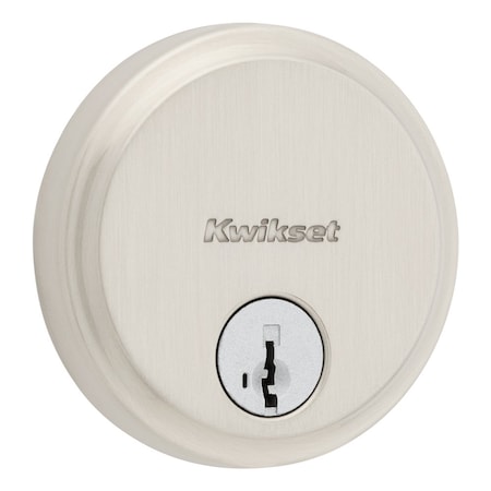 Kwikset Residential Deadbolts Single Cylinder Reversible Satin Nickel 258-15S.STRKP