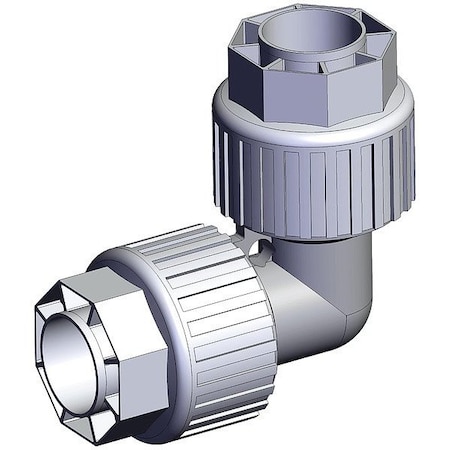 Smc High Purity Tube Fitting, Union, PFA LQ3E7A