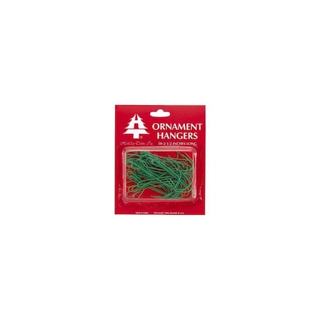 Holiday Trims Christmas Ornament Hangers, Green, 2-1/2-In., 50-Ct. 3929000