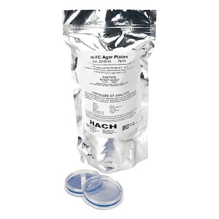 Hach M-FC Agar Plate, Pack, PK15 2811515