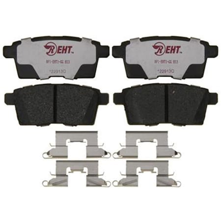 R/M Brakes RM Brakes EHT1259H Ceramic Brake Pad Set With Hardware R53-EHT1259H