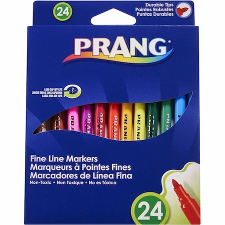 Prang Classic Art Markers, Fine Line, 24 Colors Per Set, 48PK 80715