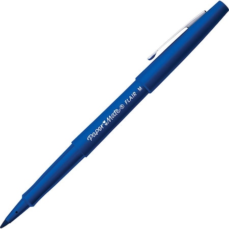 Paper Mate Porous Point Felt Tip Pen, Medium Blue PK12 8410152