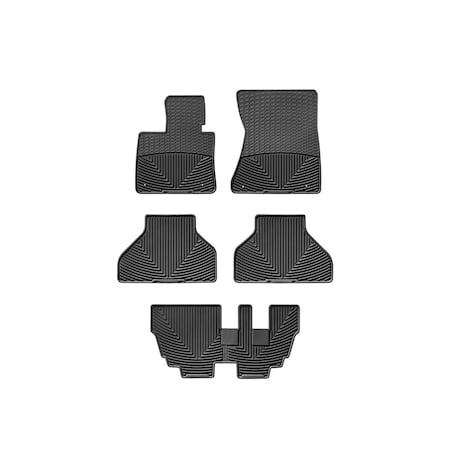 Weathertech Black, Front, Rear, and Rear All Weather Floor Mats W74-W144-W145
