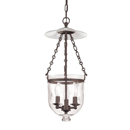 Hudson Valley Lighting Hampton 3 Light Pendant 10.25 In. Old Bronze 252-OB-C3