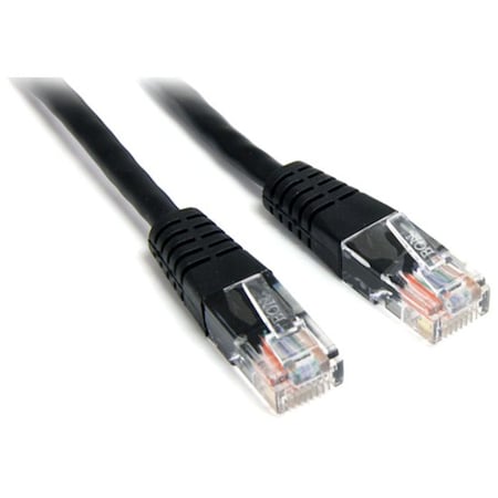Startech.Com 1FT BLACK MOLDED CAT5E UTP PATCH CABLE M45PATCH1BK