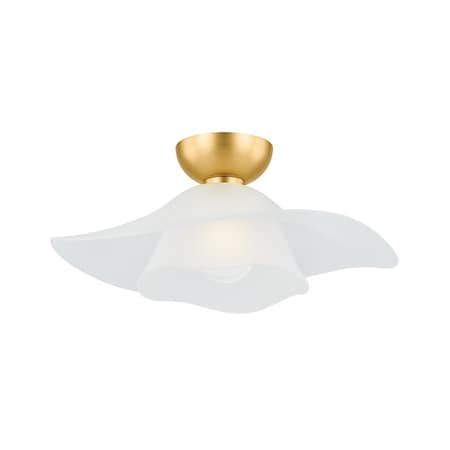 Hudson Valley Lighting Netherlee 18 in. Flush Mount Aged Brass 2918-AGB
