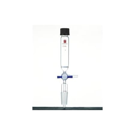 Kemtech PEPTIDE SYNTHESIS VESSEL, T-BORE, VACUUM, 50ML, #25, COARSE P140050C