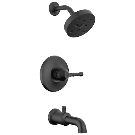 Delta Broderick 14 Series Tub Shower Trim In Matte Black T14484-BL