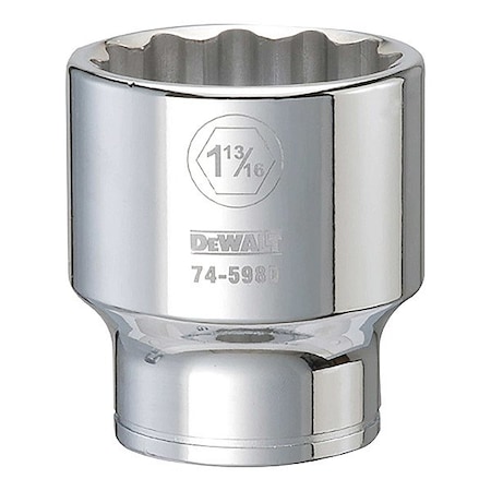 Dewalt Socket, 3/4in, 12-Point, 1-13/16in SAE DWMT74598OSP