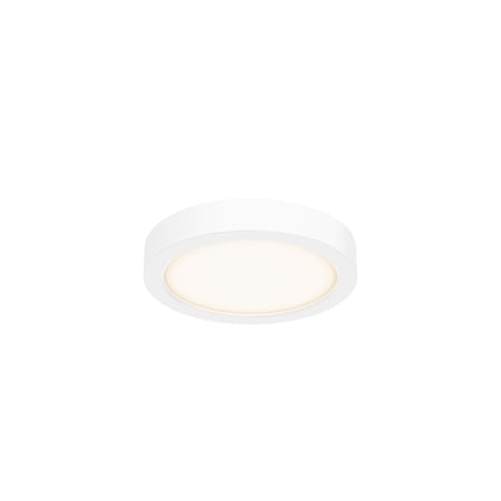 Dals Lighting Delta 6'' Round Indoor/Outdoor LED Flush Mount, White CFLEDR06-CC-WH