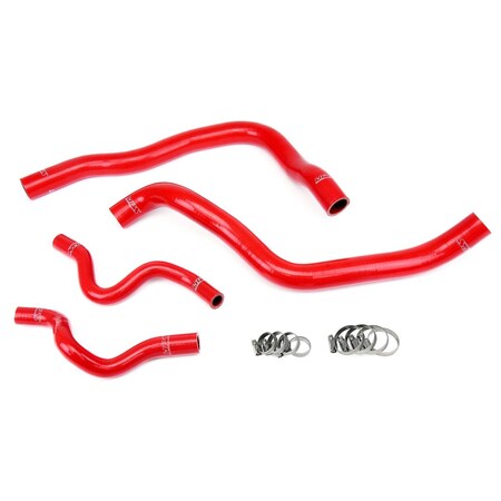 Hps Performance High Temp Reinforced Silicone Radiator Coolant Hose Kit, Red, 57-1417-RED