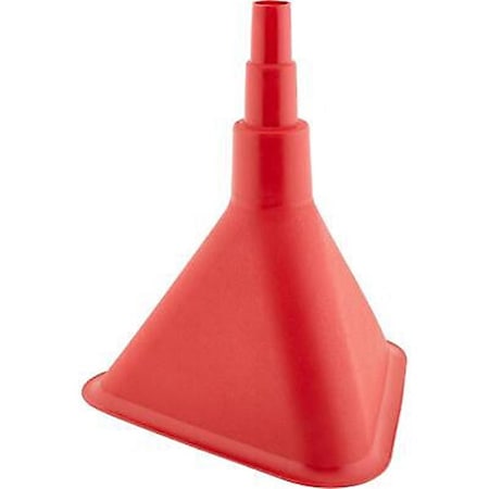 Auto Usa Triangle Utility Plastic Funnel, Red - Large AU3617994