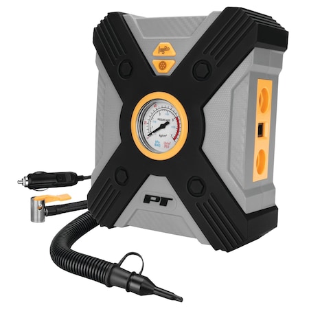 Performance Tool 12V Raft Tire Inflator, 12V Air Compressor, High Pressure, LED Light W7903
