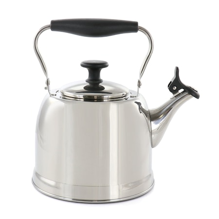 Martha Stewart Everyday Lily Pond 2.2 Quart Stainless Steel Tea Kettle in Silver 137137.01