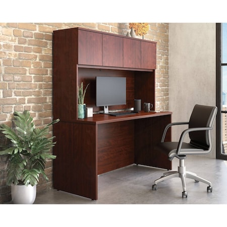 Officeworks By Sauder Affirm 60 in. Desk & 60 in. Hutch Cc Ste A2 431802