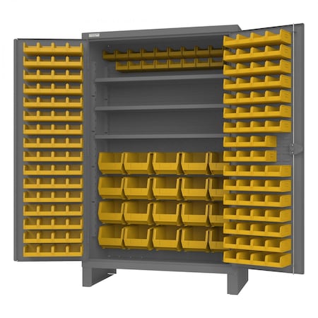Durham Mfg Super Duty Bin Cabinet, 48 in W, 78 in H, 24 in D, 192 Bins HDC48-164-3S95