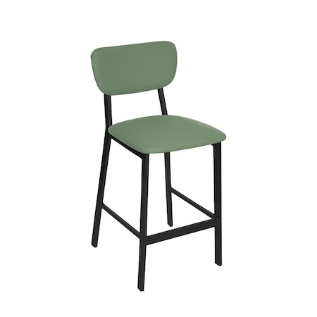 Bfm Seating Hamilton Side Barstool, Grade 3 Vinyl Seat & Back - Steel Frame - Sand Black Finish JS10B2008-2008SB