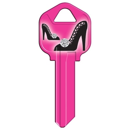 Hy-Ko Key Blank, Brass, Nickel-Plated, For: Kwikset KW1 Keyways 16005KW1-35