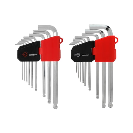 Arrow Fastener 9PC Hex Key L Style - SAE/MM SET AHT08002